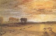 J.M.W. Turner Petworth Park,with Lord Egremont and his dogs oil painting